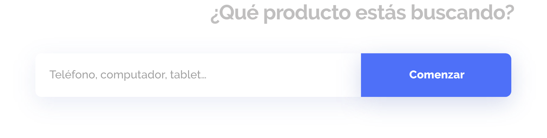 ¿Qué producto estás buscando?